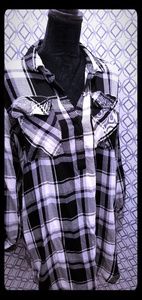 SO Plaid Shirt Dress Juniors XL